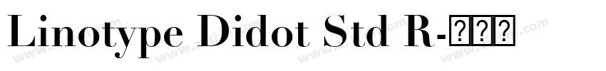Linotype Didot Std R字体转换